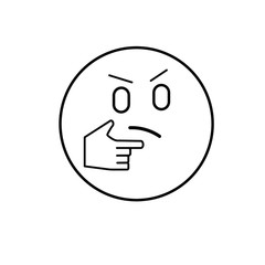 Thinking face emoji