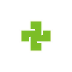 Medical and health care logo design vector template