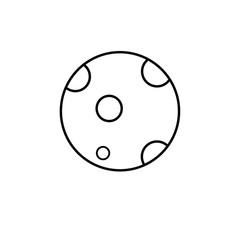 planet icon vector