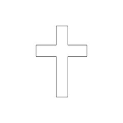 Obraz premium religion symbol, Catholicism outline icon. Element of religion symbol illustration. Signs and symbols icon can be used for web, logo, mobile app, UI, UX