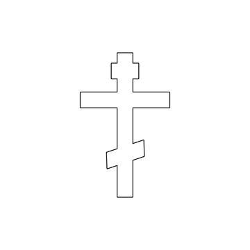 religion symbol, Christianity outline icon. Element of religion symbol illustration. Signs and symbols icon can be used for web, logo, mobile app, UI, UX