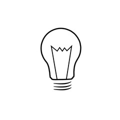 light bulb vector icon