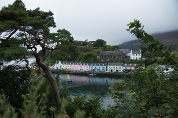 view of the city at night