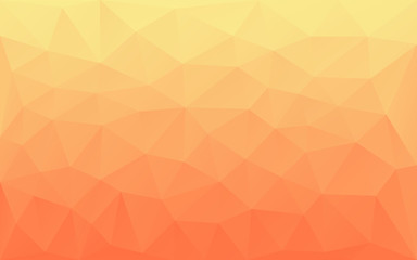 Fototapeta premium Orange triangles background. Abstract polygonal illustration. Vector geometric image.