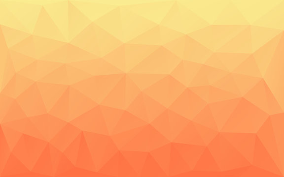 Orange triangles background. Abstract polygonal illustration. Vector geometric image.