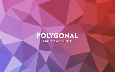 Colorful triangles background. Abstract polygonal illustration. Vector geometric image.