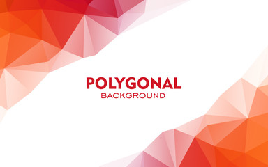 Fototapeta premium Colorful triangles background. Abstract polygonal illustration. Vector geometric image.