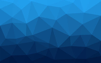 Blue triangles background. Abstract polygonal illustration. Vector geometric image.