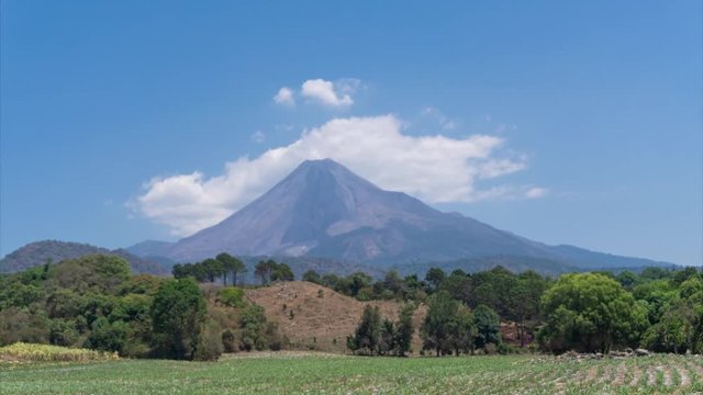 Colima's volcano timelapse