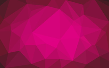 Pink triangles background. Abstract polygonal illustration. Vector geometric image.