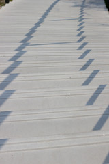 Treppenstufen mit Schattenstriche