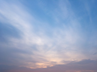 Evening sky, sunset