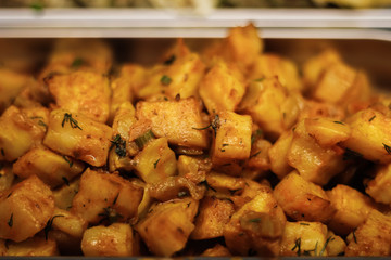 potato closeup cooked cheese  homemade