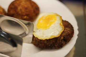 steak egg food  breakfast beef