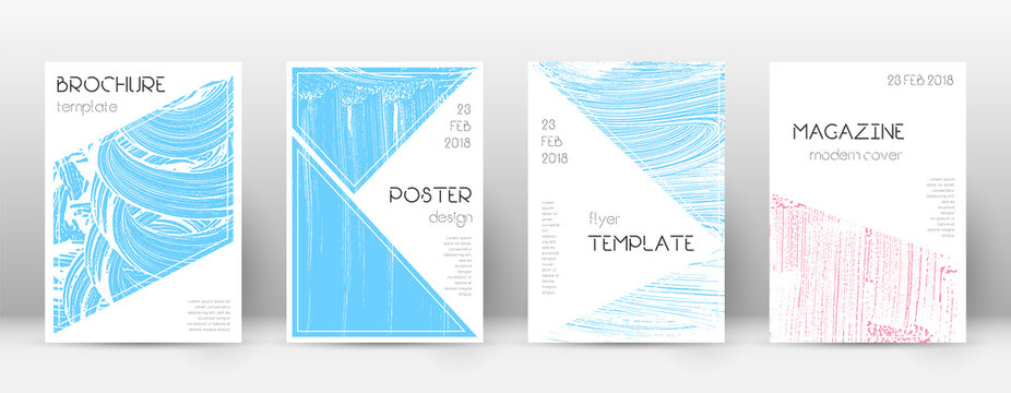 Cover page design template. Triangle brochure layo
