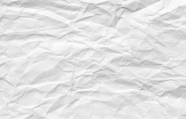 Texture of white paper with kinks. Background for various purposes.