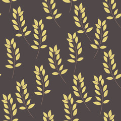 Texture with flowers and plants. Floral ornament. Original flowers pattern.