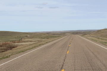 Fototapeta na wymiar highway road stretching into the distance