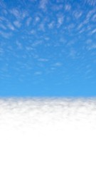 Fototapeta premium Blue sky background with white clouds. Cumulus white clouds in the clear blue sky in the morning. 3D illustration