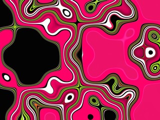 Decorative pink green shapes, abstract texture