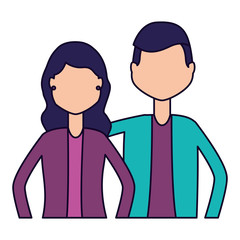 man and woman portrait