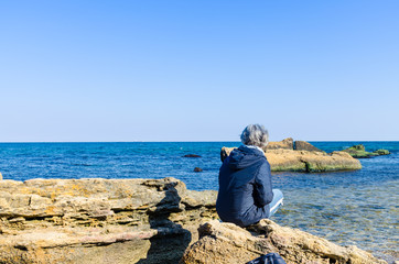 Odesa seascape in the summer season