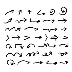 Doddle arrow set, collection of hand drawn arrows