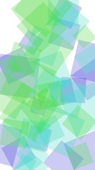 Fototapeta premium Multicolored translucent hexagons on white background. Vertical image orientation. 3D illustration