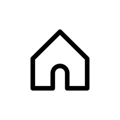 house vector linear icon, home symbol