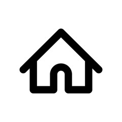 Obraz premium house vector linear icon, home symbol