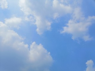 Beautiful blue sky background texture, wallpaper and landscapes	