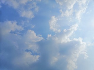 Beautiful blue sky background texture, wallpaper and landscapes	