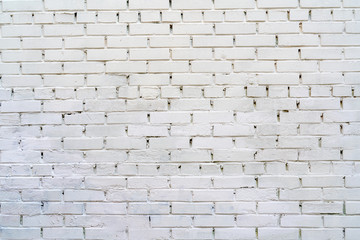 brick wall is painted white