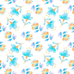 pattern with decorative flowers 5