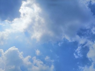 Fototapeta premium Beautiful blue sky background texture, wallpaper and landscapes 