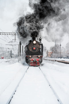 Train Emits Black Smoke