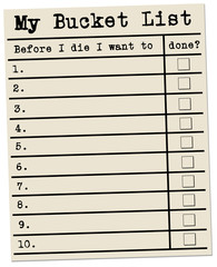 bucket list © desdemona72