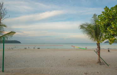 Fototapeta na wymiar Cenang Beach in Langkawi Island, Malaysia.