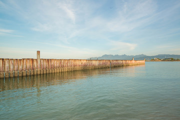 Cenang beach in Langkawi Island, Malaysia.