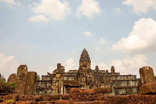 Bakong temple ruins in Cambodia