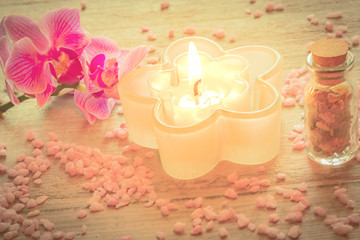 Zeit für mich, Dekoration mit Orchidee