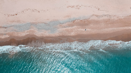 Fototapeta na wymiar Drone coast