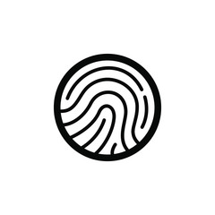 Finger Print, vector. This icon use for admin panels, website, interfaces, mobile apps 