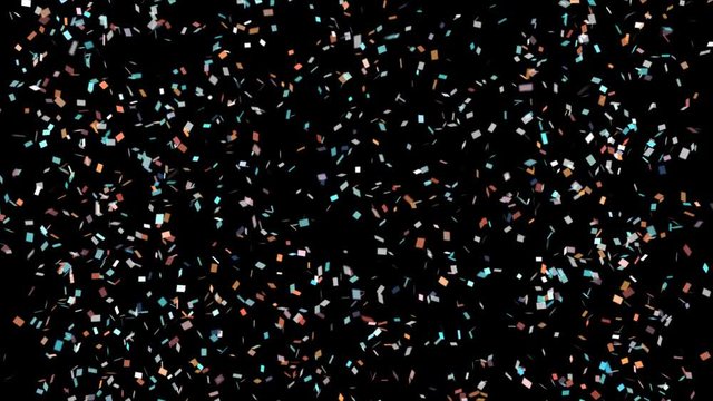 Color Confetti Cascade Party Popper Explosions