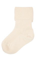 Colorful baby socks isolated on white background