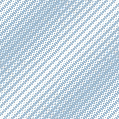 Subtle diagonal halftone seamless pattern. White and blue vector mesh texture