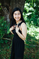 Portrait of a cute young girl