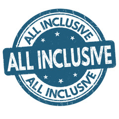 All inclusive sign or stamp