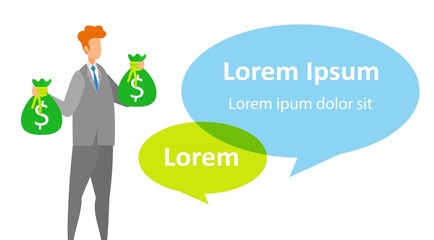 Economic Training Courses Flat Banner Template