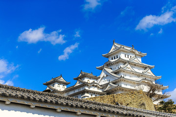 Fototapeta na wymiar 青空の姫路城